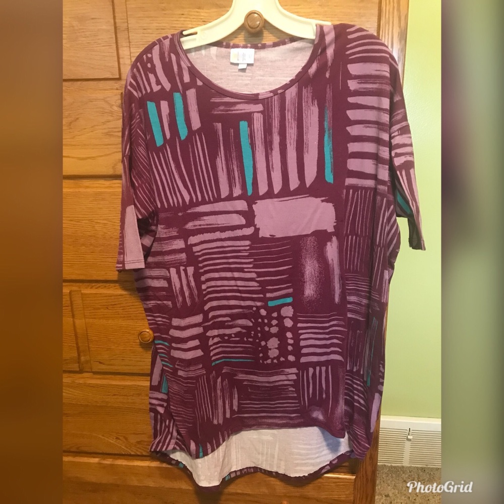 Lularoe Purple and Teal Irma